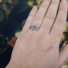 Image 4 of White gold ring with zirconia stones