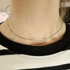 Image 6 of White gold Venetian link chain