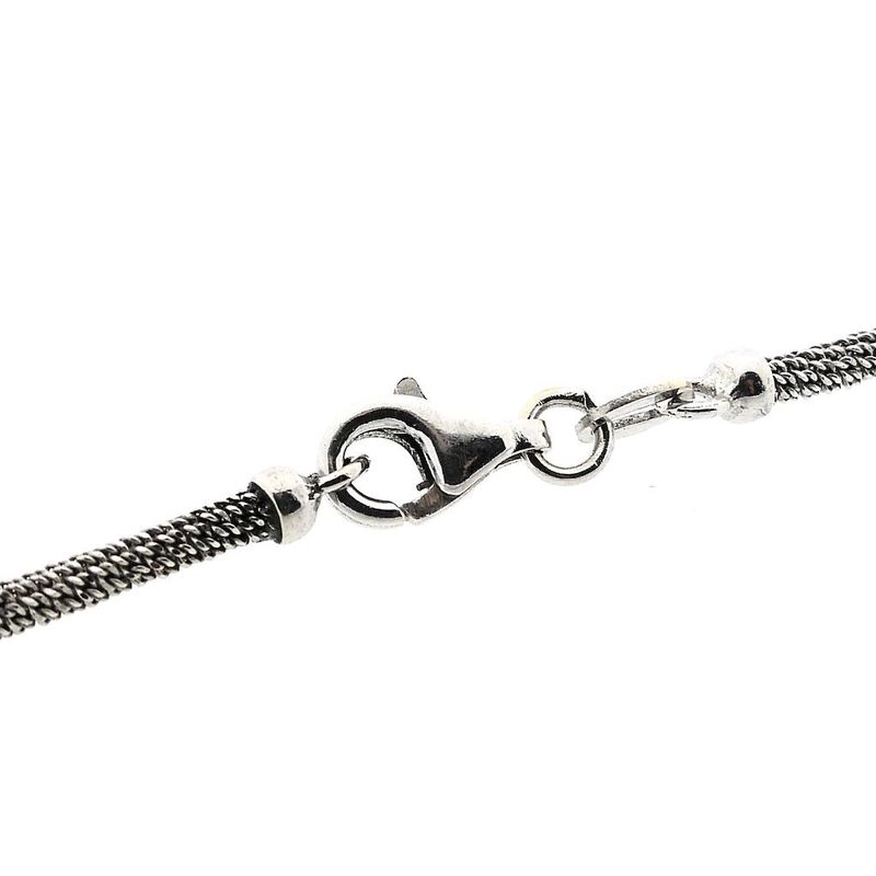 Image 4 of White Gold Fantasy Link Necklace