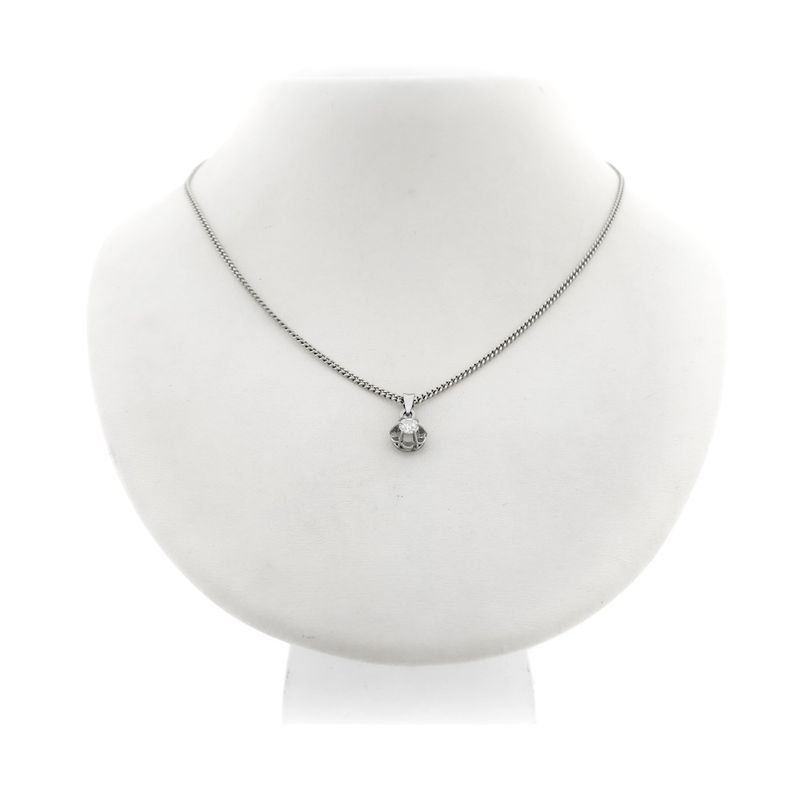 Image 6 of white gold pendant with diamond | 0.20 ct.