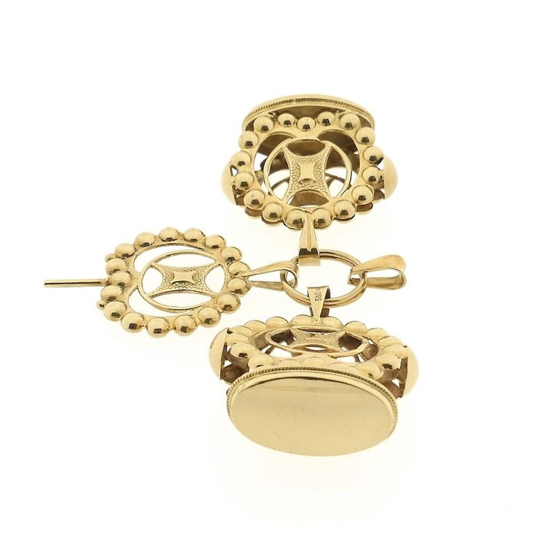 Image 4 of Antique gold watch key pendant (for a watch chain)