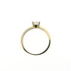 Image 6 of Gold solitaire ring with zirconia