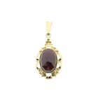 Image 1 of Vintage gold pendant with garnet