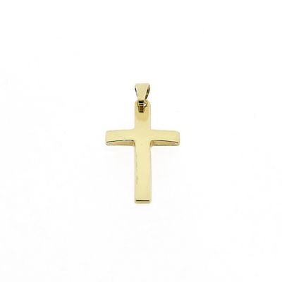 Gold pendant with a subtle cross Image 1 of Gold pendant with a subtle cross