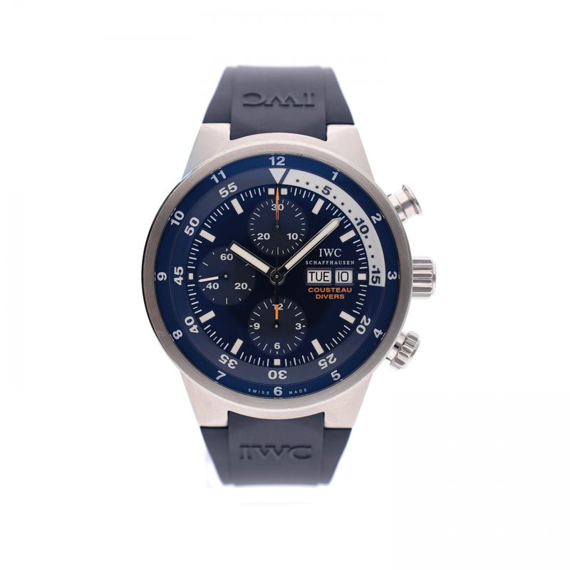 Afbeelding 1 van IWC Aquatimer Chronograph 'Tribute to Calypso Cousteau Divers' IW3782; Limited Edition Heren Horloge