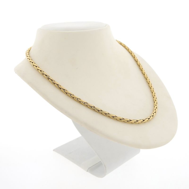Image 3 of Vintage gold cardano link necklace