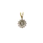 Image 10 of Two-tone gold pendant with diamonds | 0.19 ct.