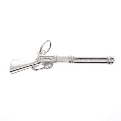 Image 1 of Silver charm; Cowboy gun