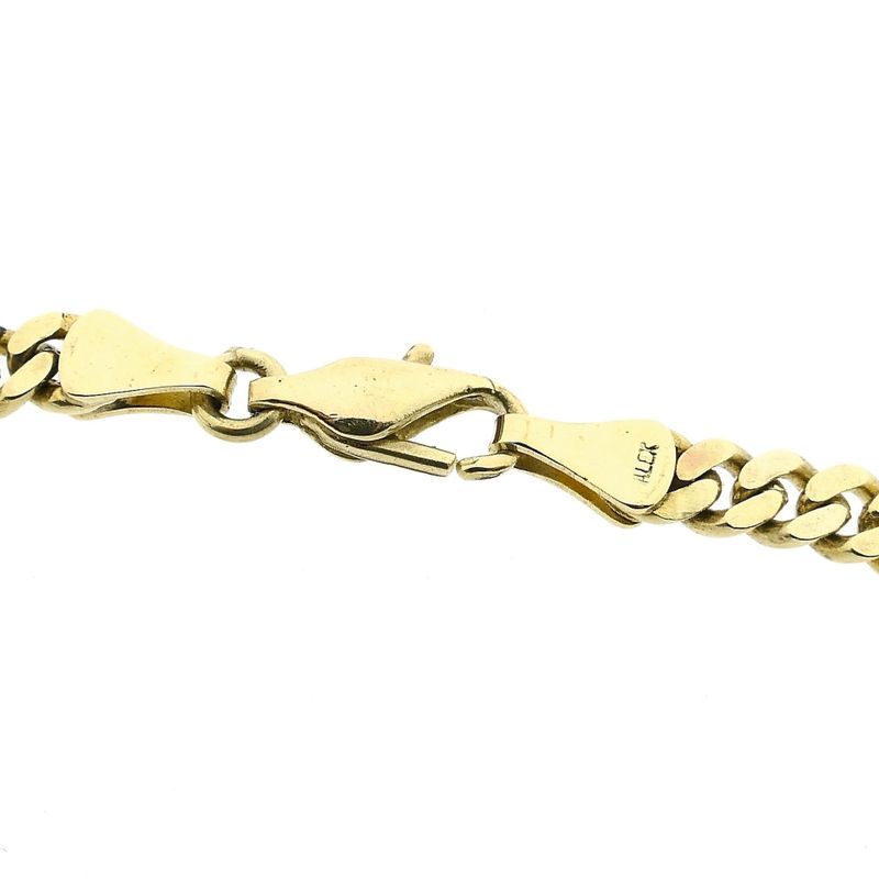Image 4 of Gold Gourmet Link Bracelet; 14 Karat; 20 cm