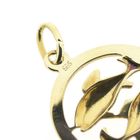 Image 7 of Gold zodiac sign pendant; Pisces