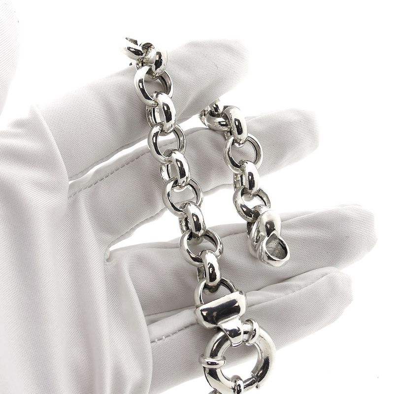 Image 3 of Silver jasseron link bracelet