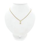 Image 3 of Gold minimalist pendant with zirconia