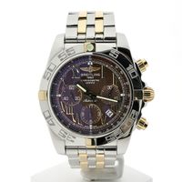 Breitling Chronomat 44 IB0110; Automatic gold/steel men's watch