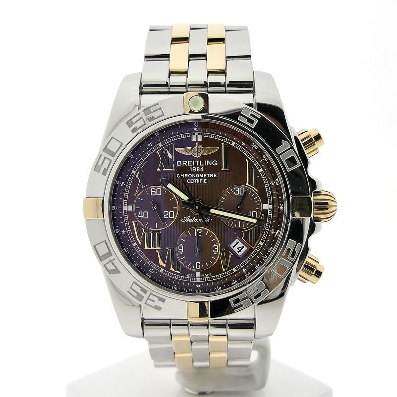 Image 1 of Breitling Chronomat 44 IB0110; Automatic gold/steel men's watch