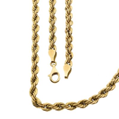 Image 1 of Twisted Gold Chain Necklace | 46 cm