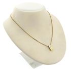 Image 9 of Two-tone gold minimalist pendant with diamond; 0.03 ct.