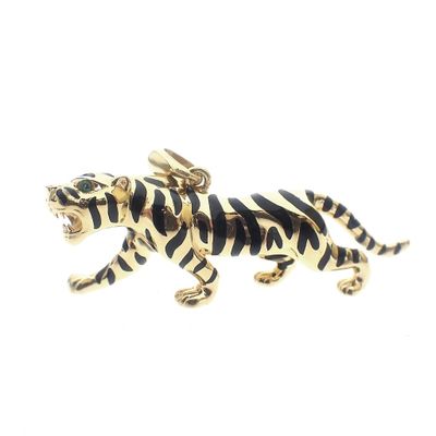 Image 1 of 18 carat gold panther pendant