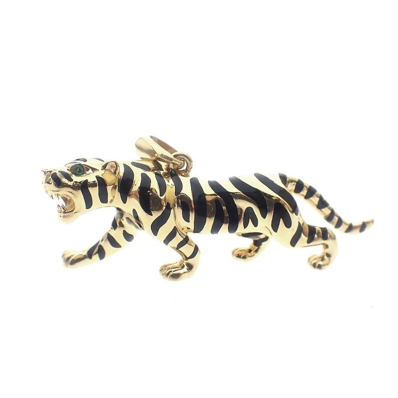Image 1 of 18 carat gold panther pendant