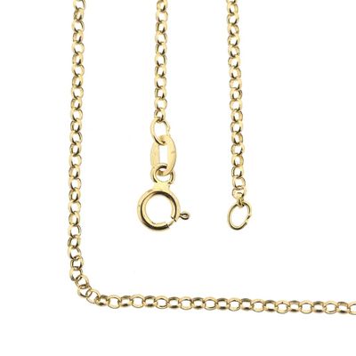 Image 1 of Gold jasseron link necklace | 42 cm