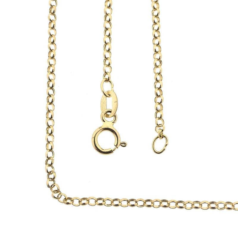 Image 1 of Gold jasseron link necklace | 42 cm