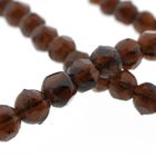 Image 4 of Glass bead necklace/saucer with gold clasp; Antique/vintage | 116 cm