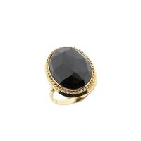 Gold Garnet Statement Ring; 14K; Size 18