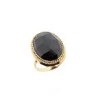 Image 1 of Gold Garnet Statement Ring; 14K; Size 18