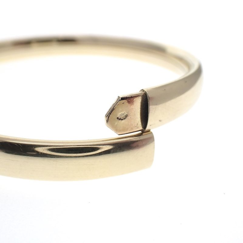 Image 4 of Gold smooth slave bracelet | Ø 59 mm