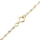 Image 8 of Gold necklace with a fixed pendant and diamond; 0.025 ct. | 42.5 cm