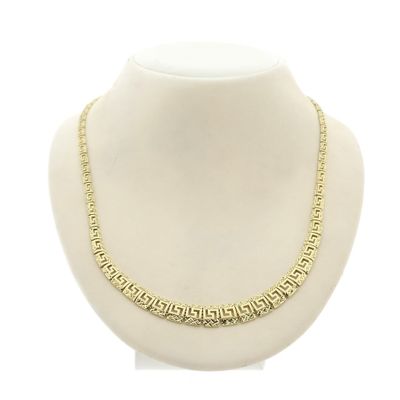 Image 1 of 18K Gold Meander Necklace | 47 cm
