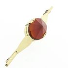 Image 2 of Gold brooch with carnelian