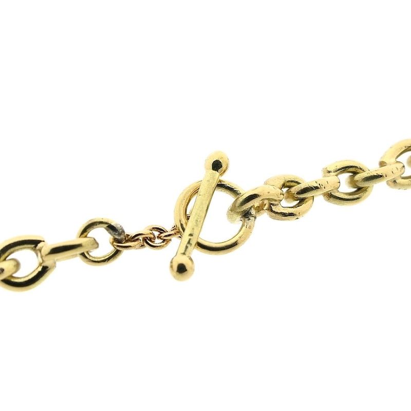 Image 3 of Gold anchor link necklace