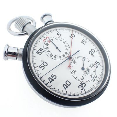 Image 1 of Heuer Rattrapante/Split-Seconds Stopwatch; Vintage stopwatch/timer