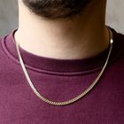 Image 6 of Gold gourmet link chain; 52 cm