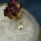 Image 2 of Gold pendant with diamond | 0.18 ct.