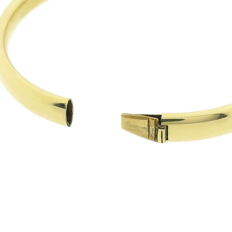Image 6 of Gold smooth slave bracelet | Ø 61.5 mm