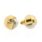 Image 4 of Two-tone gold stud earrings