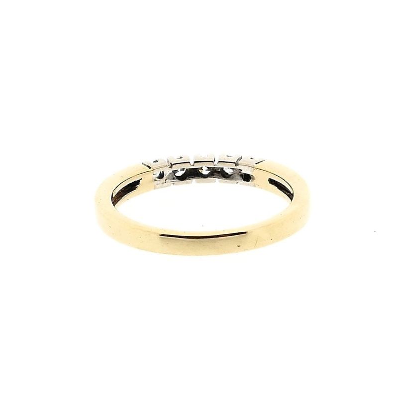 Image 4 of Gold ring with diamond; 0.15 ct.