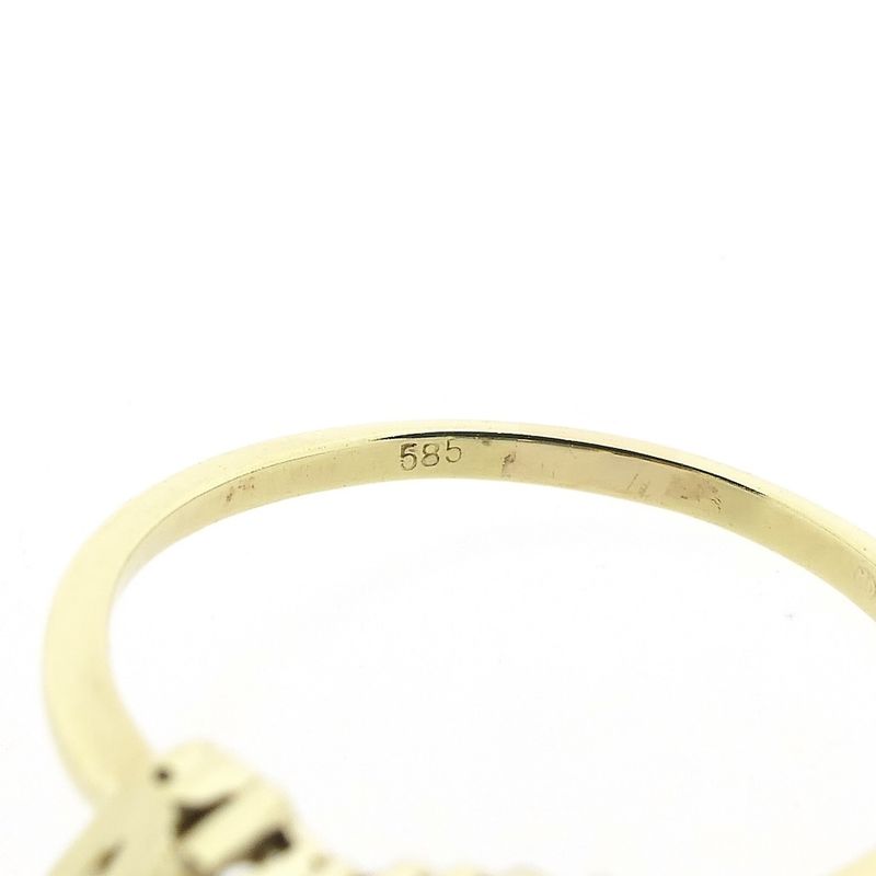 Image 6 of Gold ring with garnet stones | Art Deco