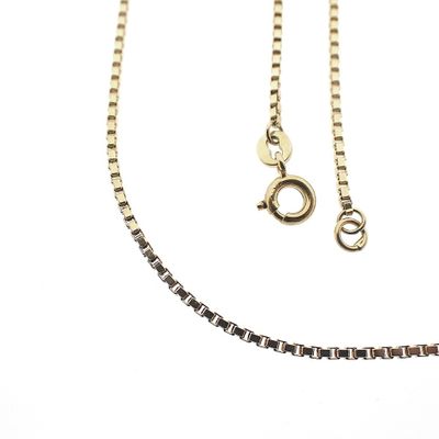 Image 1 of 18K Gold Venetian Link Chain | 62 cm