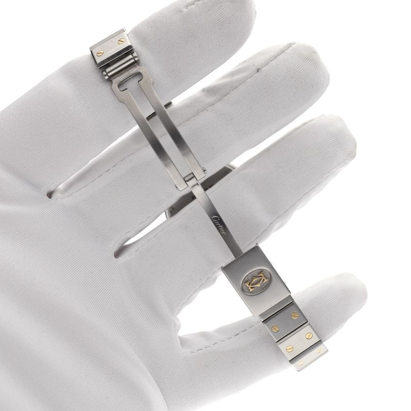 Image 9 of Cartier Santos Vendôme Ronde 8191; 18k gold/steel women's watch