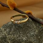 Image 2 of 18-karat two-tone gold ring with 0.04 ct. diamond