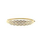 Afbeelding 1 van Gouden slavenarmband met zirconia