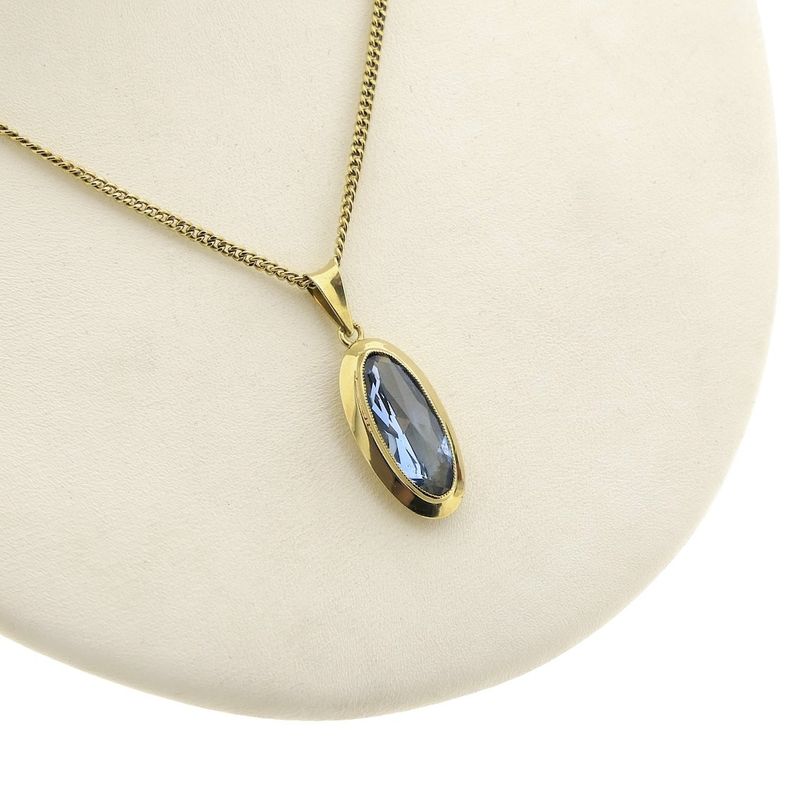 Image 2 of Gold pendant with topaz