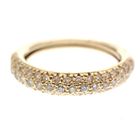 Image 5 of Gold ring with pavé diamonds 0.35 ct.