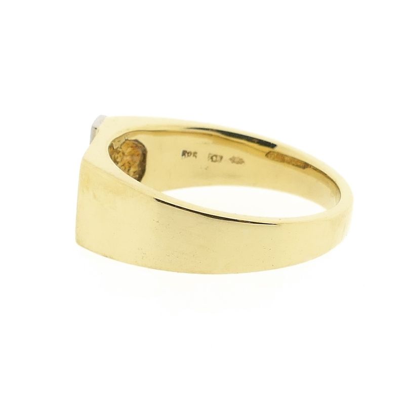 Image 6 of Two-tone gold men's signet ring