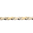 Image 3 of Two-tone gold fantasy link bracelet | 17 cm