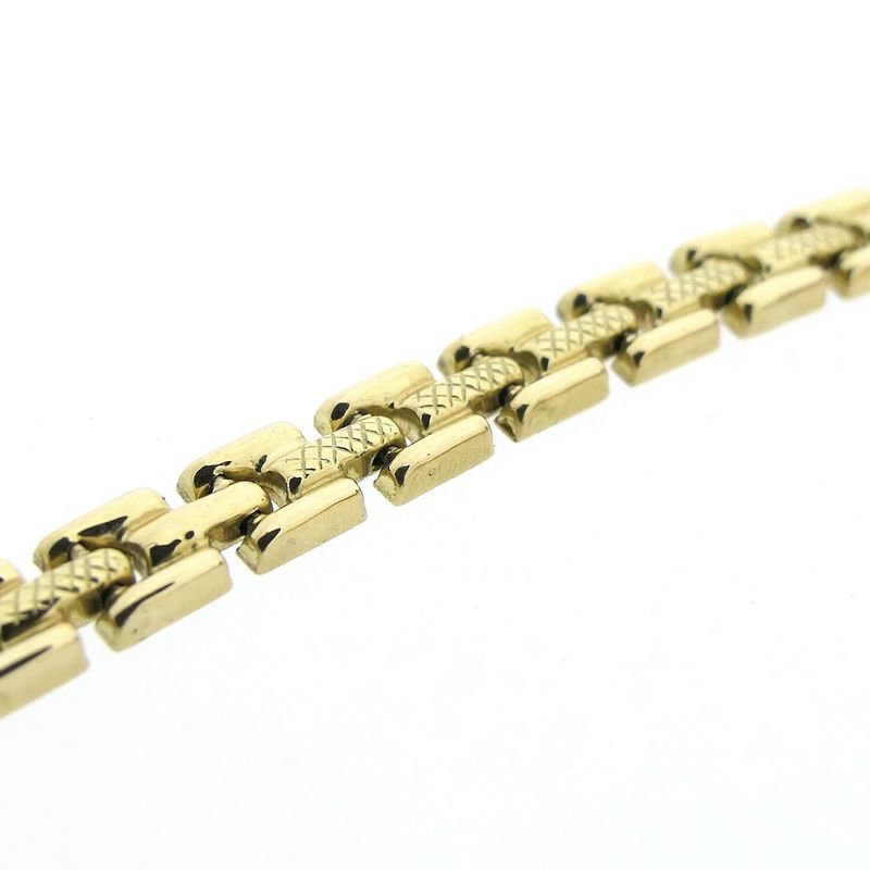 Image 4 of Golden Bismarck link necklace.
