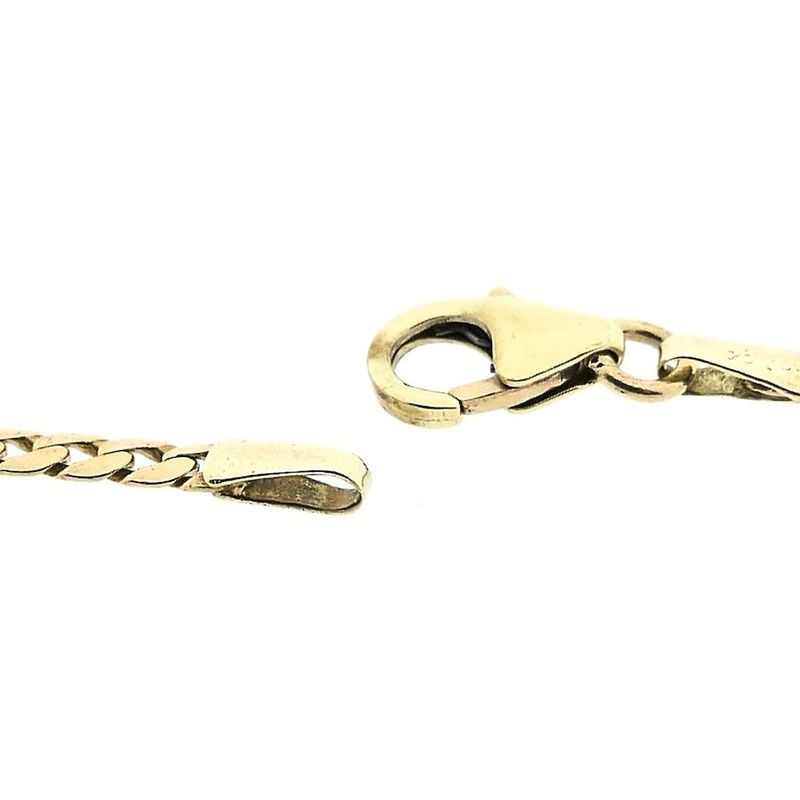 Image 4 of Gold flat gourmet link bracelet