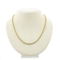 Gold twisted necklace | 43 cm
